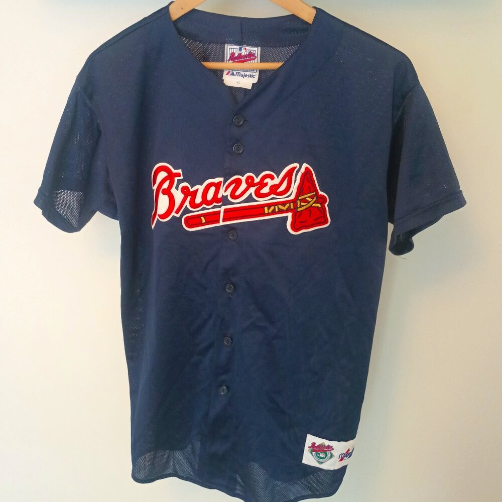 Vintage Atlanta Braves mesh Jersey Authentic Diamond Collection Majestic XL